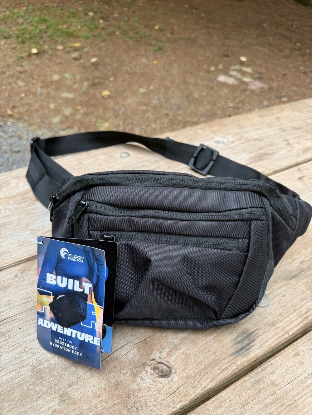 NWT Black Crossbody Flood Packs Hydration Pack